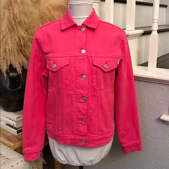 Rails The Normandie Denim Jacket – Hibiscus Size XS